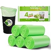 Small Trash Bags 4-6 Gallon, Inwaysin 200 Count Bio Trash Bags 4 Gallon, Extra Strong S...