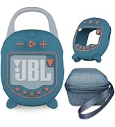 JCHPINE Hard Case and Silicone Cover for JBL Clip 5 Ultra Portable Bluetooth Speaker Accessories,...