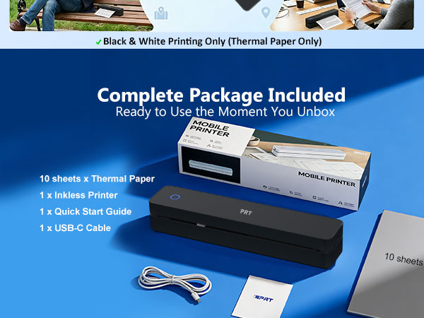 JCMT610203 Inkless Portable Printer