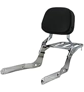 Sissybar Backrest and Luggage Rack for Honda Shadow Aero VT750C 2004-2023 (Chrome Finished)