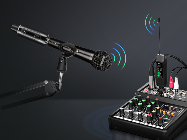 Wireless Microphone Transmitter Receiver