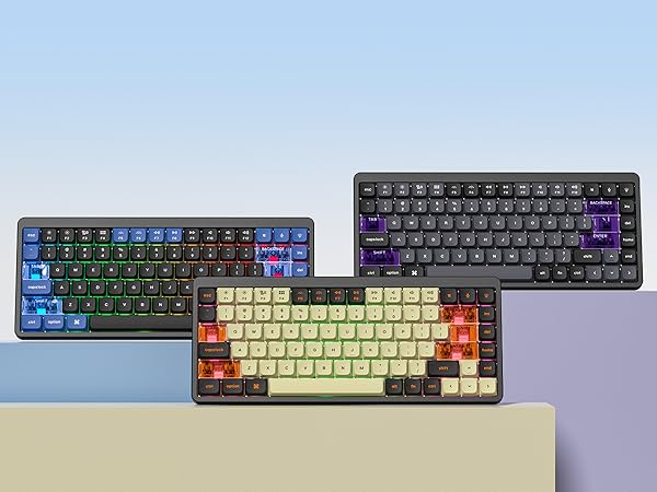 womier low profile keycap,pbt/pc keycaps,clear keycaps,double shot keycaps