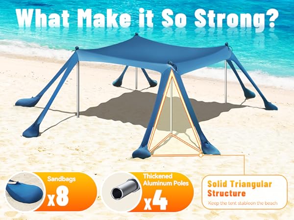 beach sun shade canopy