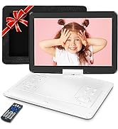 16.9" Portable DVD Player with 14.1" Swivel Screen, 6 Hrs 5000mAh Battery Car DVD Player with Car...
