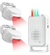 Cruxer Motion Sensor Driveway Alarm, 918FT Transmission Range Wireless Motion Detector Alert, Out...