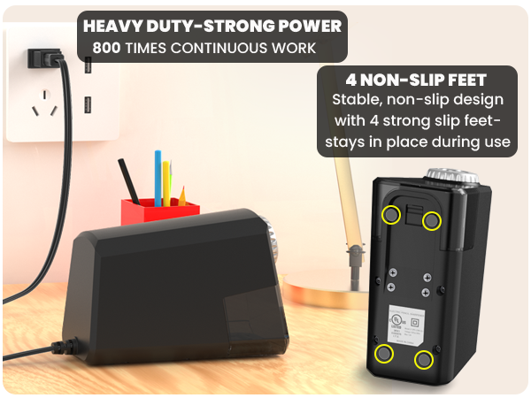 Quiet electric sharpener