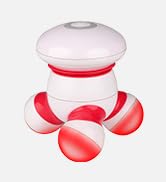 cotsoco Handheld Massager Mini Portable Vibrating Body Massager with LED Light for Hand Head Neck...