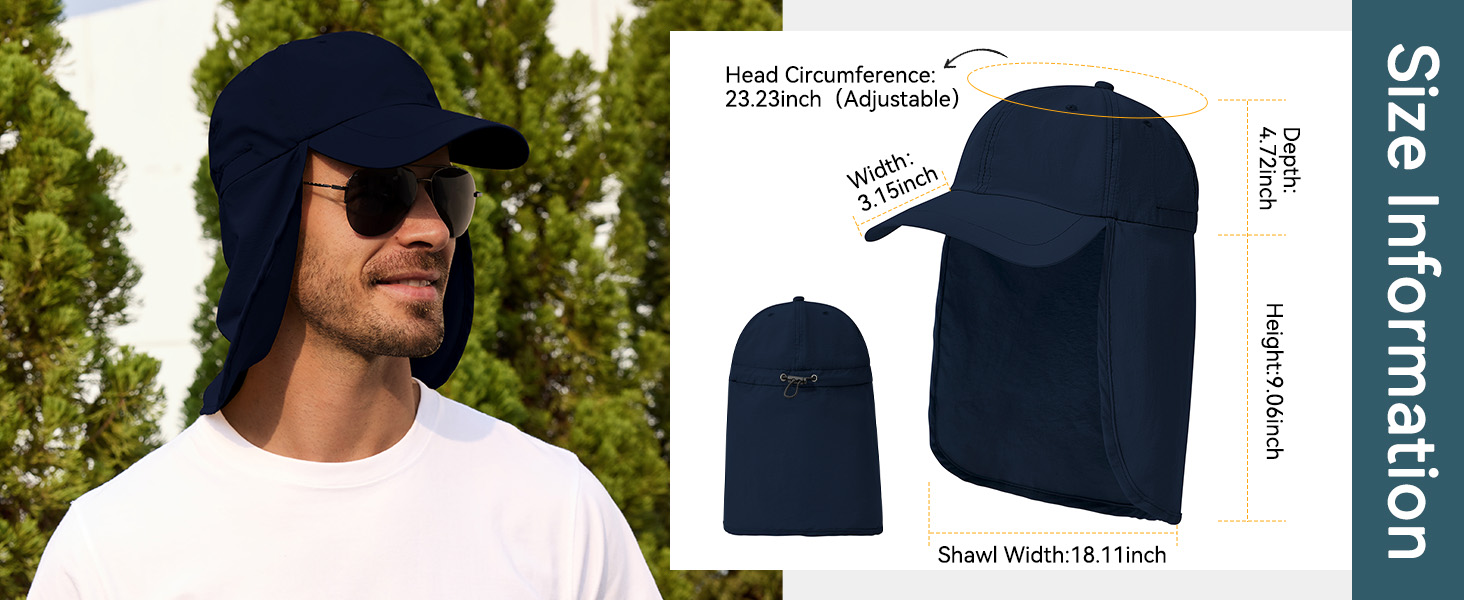 sun baseball cap hat with uv protection adjustable