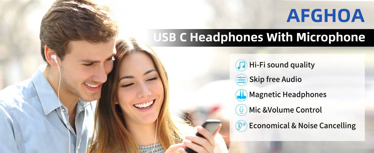 usb c headphones wired