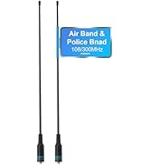 TIDRADIO Air Band Antenna &amp;Police Band (2 Pack, 120/300MHz), for BAOFENG 5RM 5RX A36Plus UV-K5 TD...