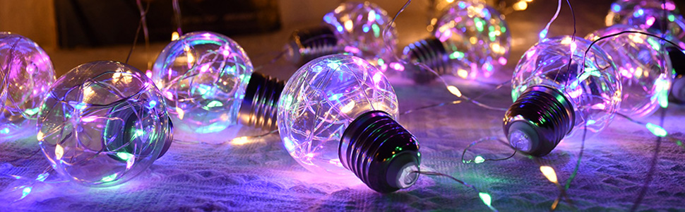 christmas ball curtain lights