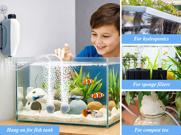 appliation of aquarium aerator