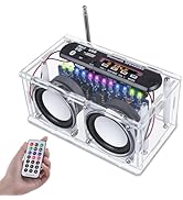 BANRIA DIY Bluetooth-Compatible Speaker Kit,Recording Function FM Radio Soldering Practice Kit wi...