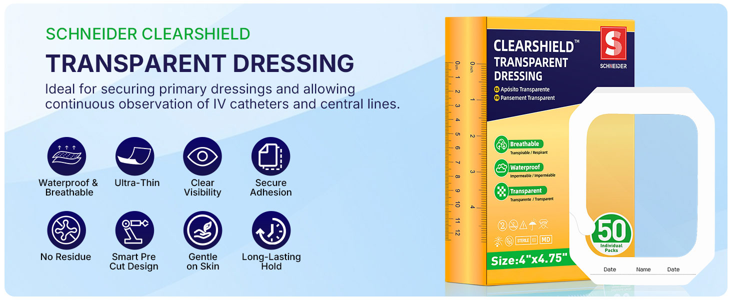 schneider clearshield tranparent film dressing