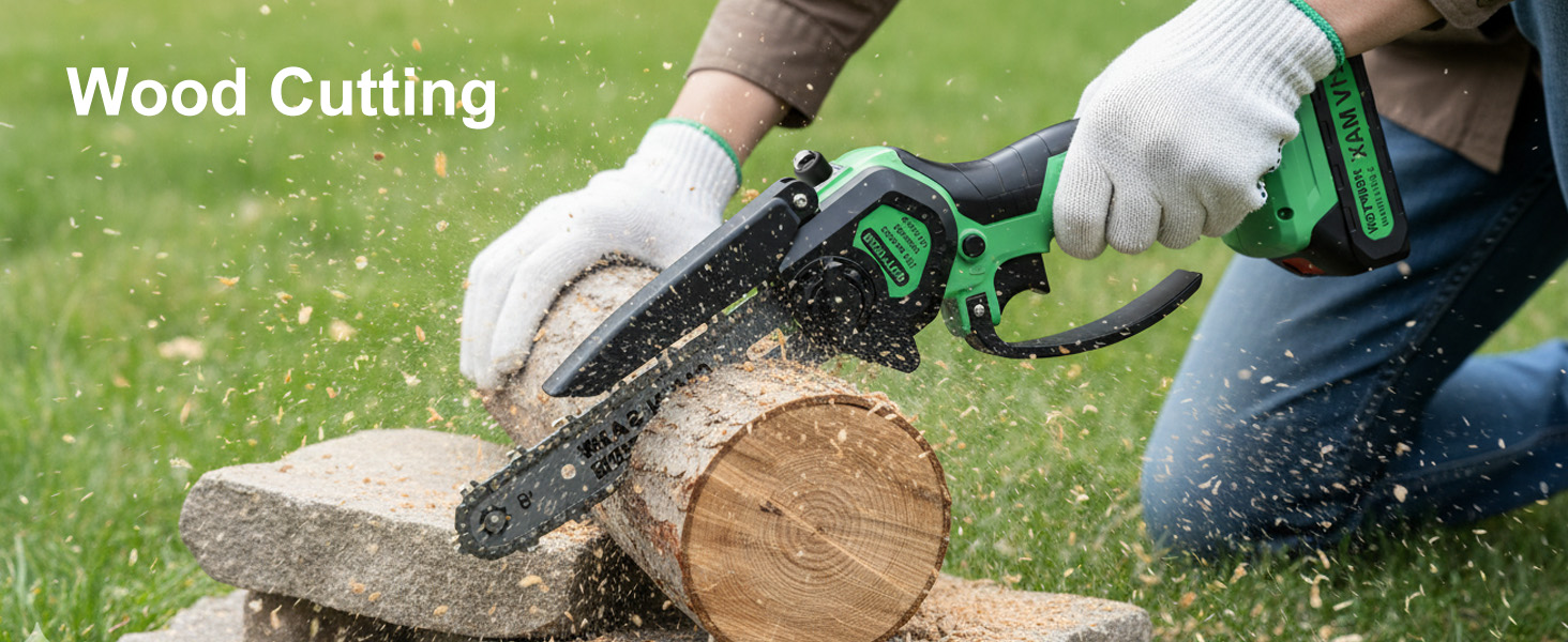 mini chainsaw cordless wood cutting