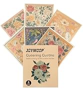 JOYMOOP 6 Pack Dishcloths for Kitchen, Reusable Absorbent Non-Scratch Cleaning Cloths, Washable Q...