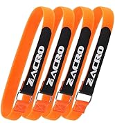 Zacro Bike Rack Straps, 2/4 PCS Adjustable Bike Wheel Strap with Upgraded Gel Grip &amp; Stonger Meta...