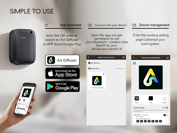 TW-SP01 scent diffuser for large rooms +4