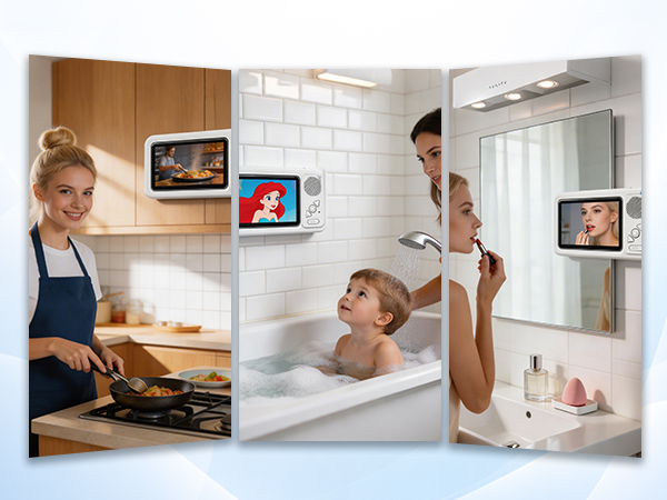 bathroom phone holder