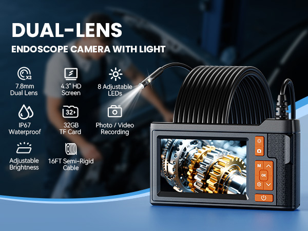 Endoscope Camera with Light
