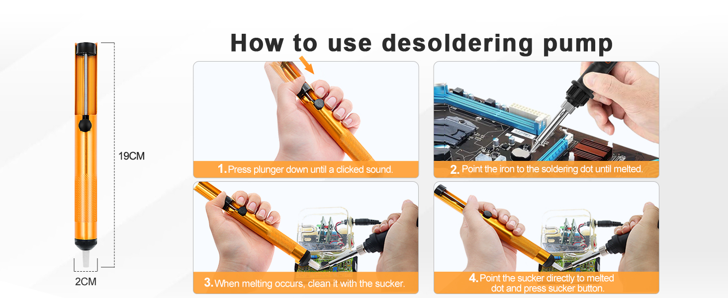 Soldering Iron Kit 80W LED Adjustable Temperature 180-520? Solder