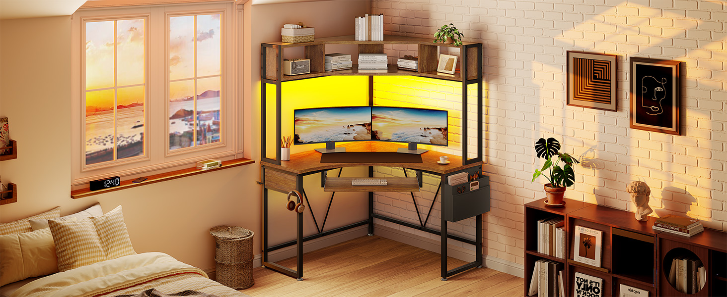 corner computer desk