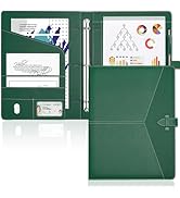 Toplive Padfolio 3 Ring Binder Organizer Business Portfolio Folder for Women, A4/ Letter Size PU ...