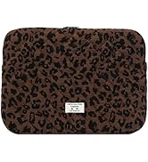 Leopard Print Laptop Case 11, 13,15 Inch Quilted Laptop Soft Case Protective Cheetah Computer Sle...
