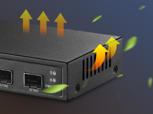4-Port 2.5G switch with 2-Port 10G SFP
