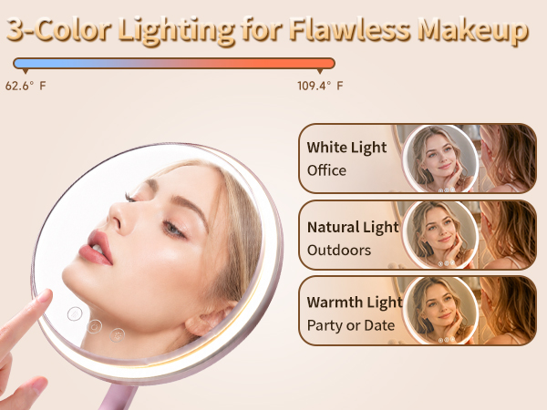 led mirror for desk light mirror makeup personal makeup mirrors
