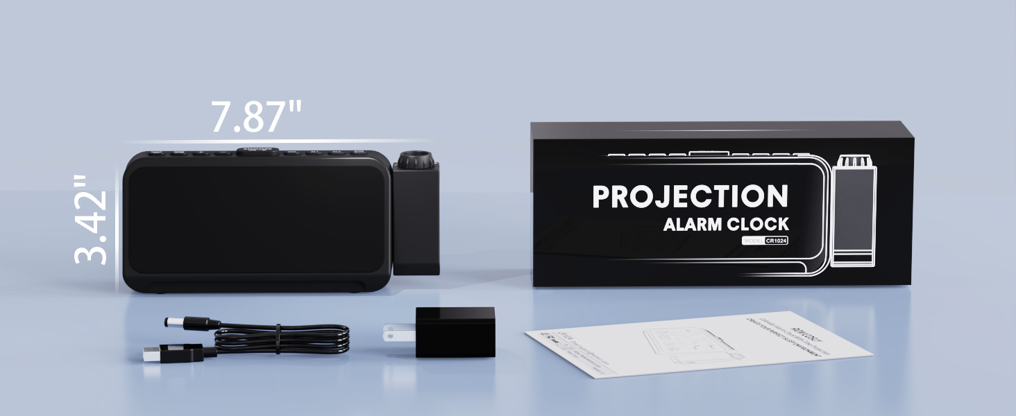 nightstand clocks for bedrooms led plug in usb ports projection alarm clock projection clock