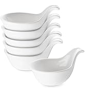 DOWAN Soy Sauce Dish, Charcuterie Bowls, 3 Oz Dipping Bowls with Handles, Sauce Cups for Side Dis...