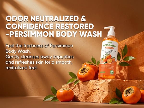 Persimmon Body Wash for Old People Smell Deodorant Bar Soap persimmon soap bar