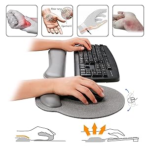 Wrist Rest Use Groove Design Fit Your Hands Better