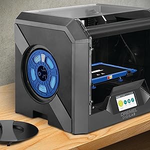 3D45 with filament spool nestled inside printer