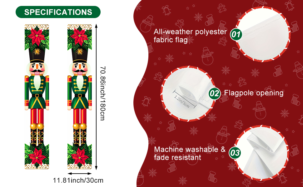 71x12 inch Polyester Hanging Banner