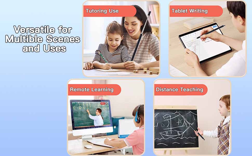 Extendable 2-in-1 Dual Tip Universal Stylus Pen