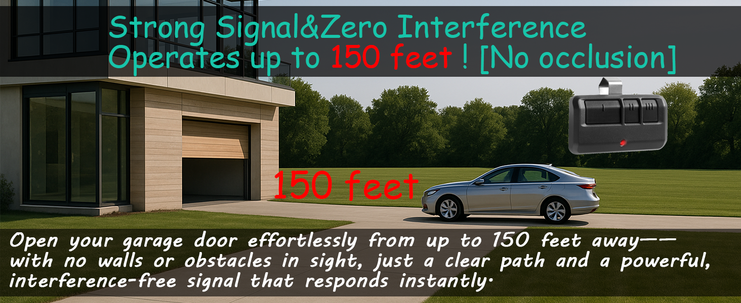 Strong Signal&amp;Zero Interference Operates up to 150 feet ![No occlusion]