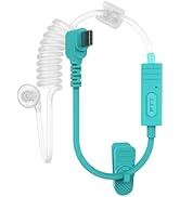 KETELESE USB C Air Acoustic Tube Earpiece Only Compatible with T1 Walkie Talkie(1 Pack, Blue)