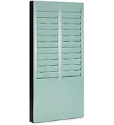 OFFNOVA Time Cards Rack with 24-Pocket, Wall Mounted Time Card Holder Compatible with Time Clock ...