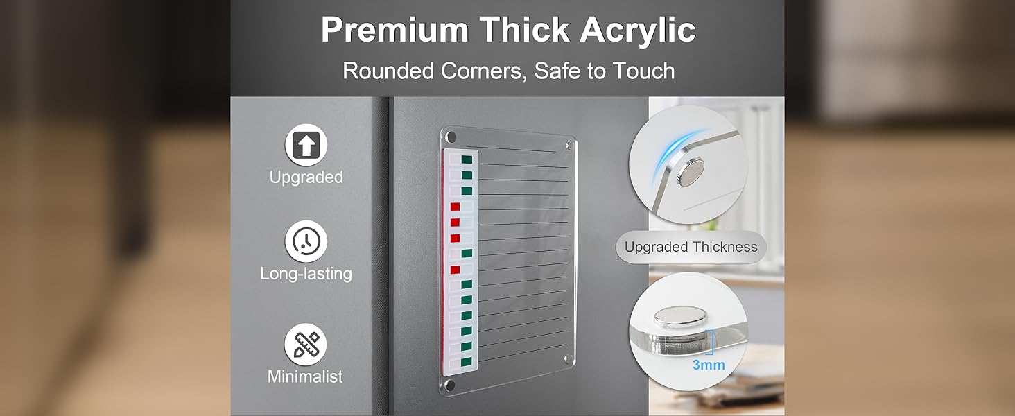 Transparent Magnetic Chore Chart