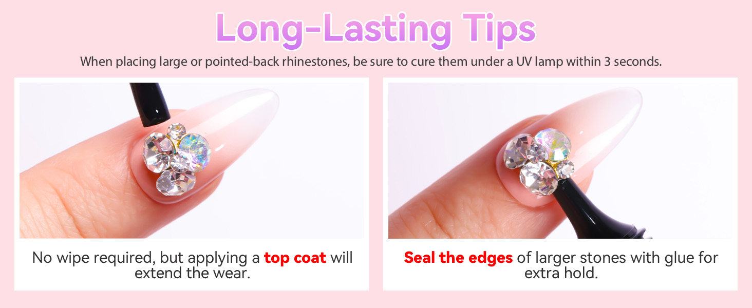 nail rhinestone glue