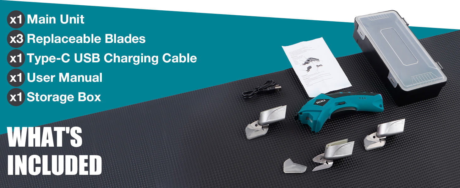 cordless electric scissors with storage box