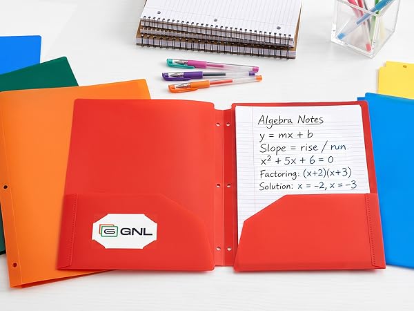 FOLDERS WITH HOLE