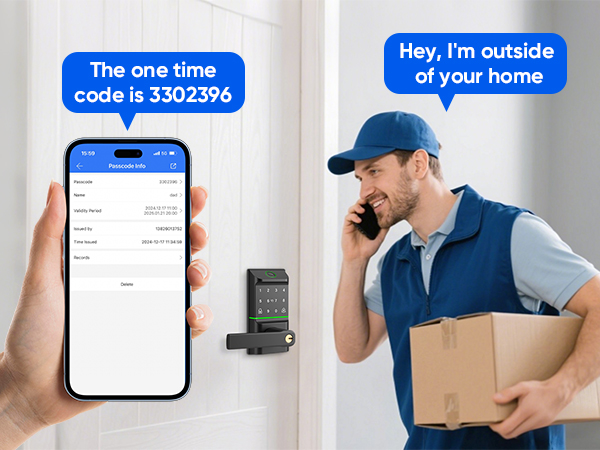 Keypad Smart Door Lock with Handle