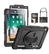 SEYMAC Case for iPad 6th/5th Generation 9.7 Inch, Full-Body Shockproof Heavy Duty Protective Case...