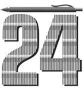 JIMMIDDA 24 Pcs Gel Pens - 0.7mm Black Ink Fine Point Retractable Smooth Writing - Quick-Drying S...