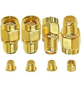 SMA Coax Connector Kit TUOLNK SMA/RP-SMA Male to RP-SMA/SMA Female RF Coaxial Adapter for Radio E...