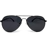 Wedding Ring Bearer Security Sunglasses (Aviator) - Youth Size - with Cleaning Cloth &amp; Pouch Black