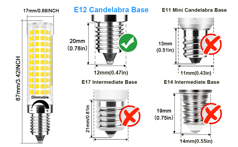 e12 bulb 100W led candelabra bulbs 100w led light bulbs